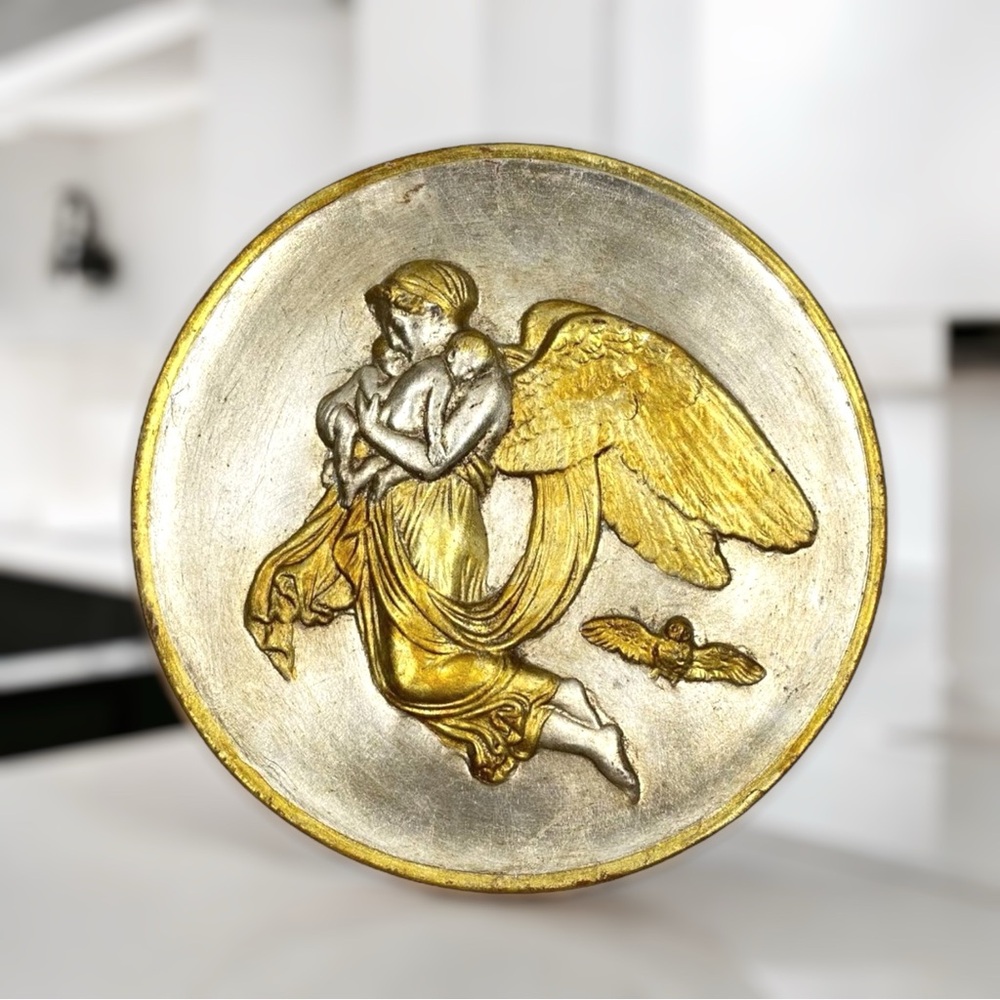 Vintage Italian Ceramic Molded Wall Plate